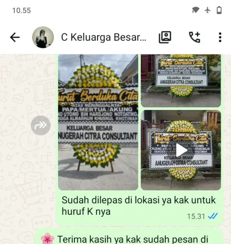 Pengiriman Papan Bunga Duka Sindang Jaya